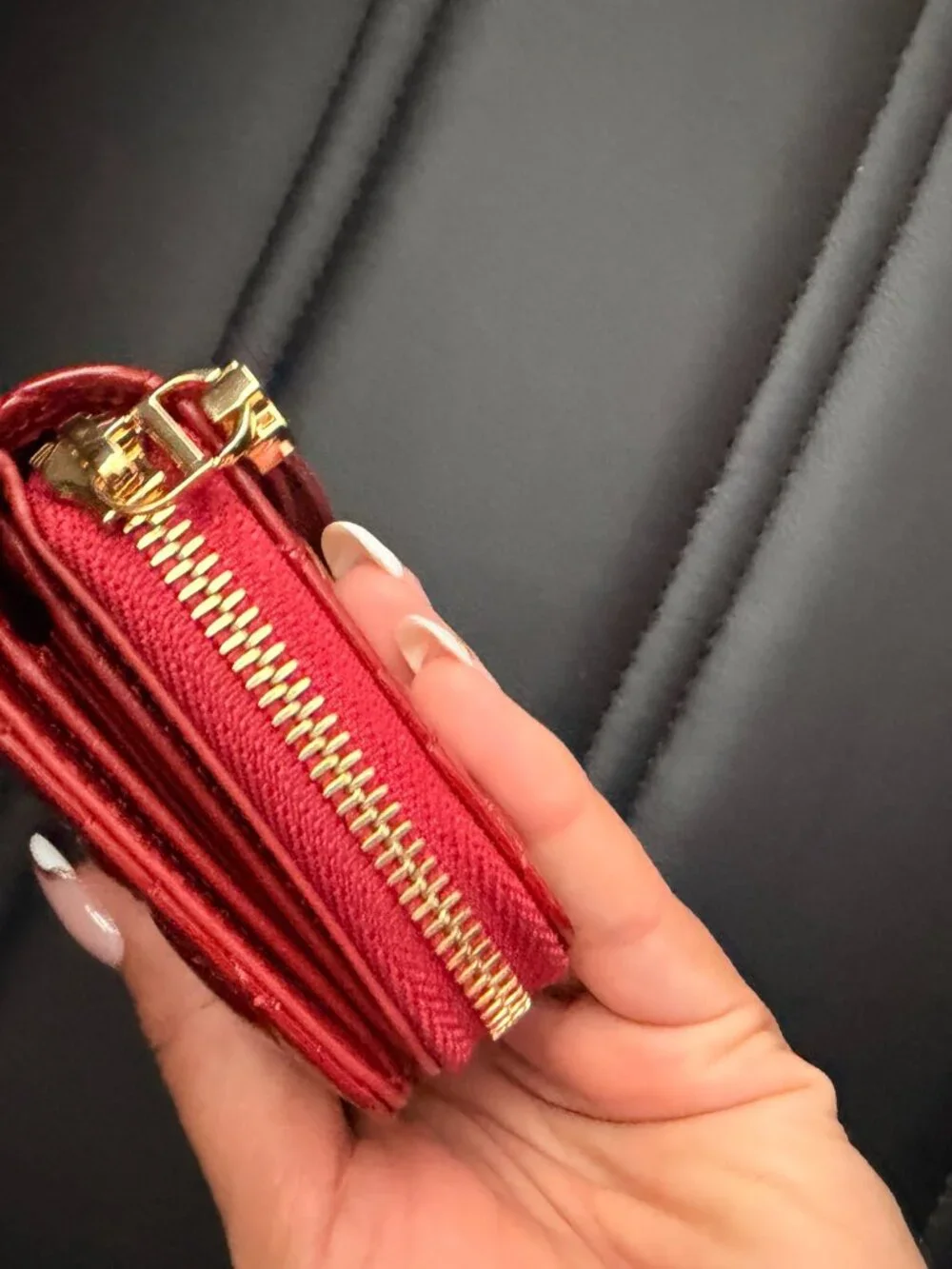 Dior Red Patent Leather Wallet
